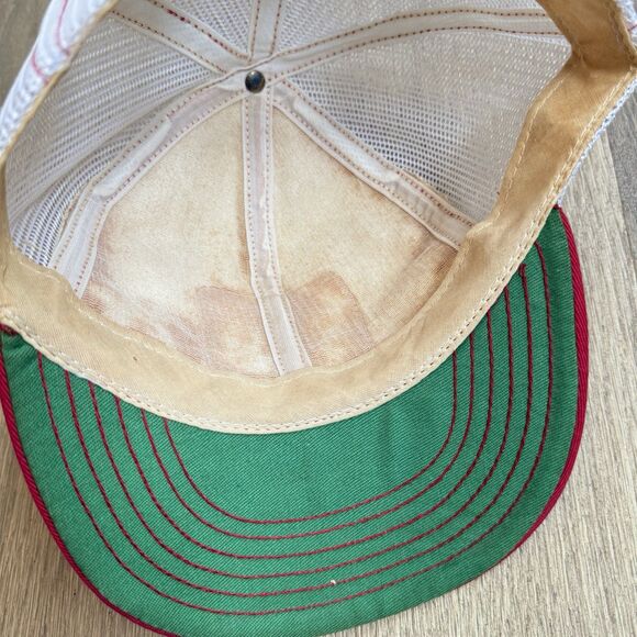 Vintage State Farm Cap Hat Mesh Trucker Red White USA Challenger Caps Advert - Picture 8 of 11